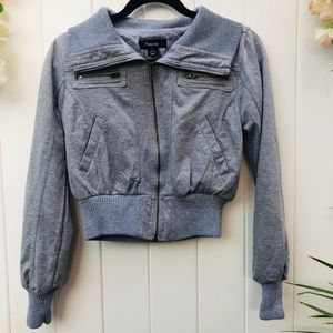 Cropped bomber jacket